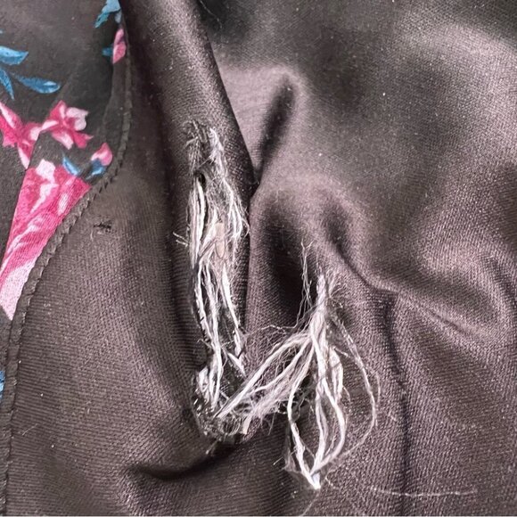 Torrid Floral Print Chiffon Lace Up Blouse Size 3x - Picture 8 of 9